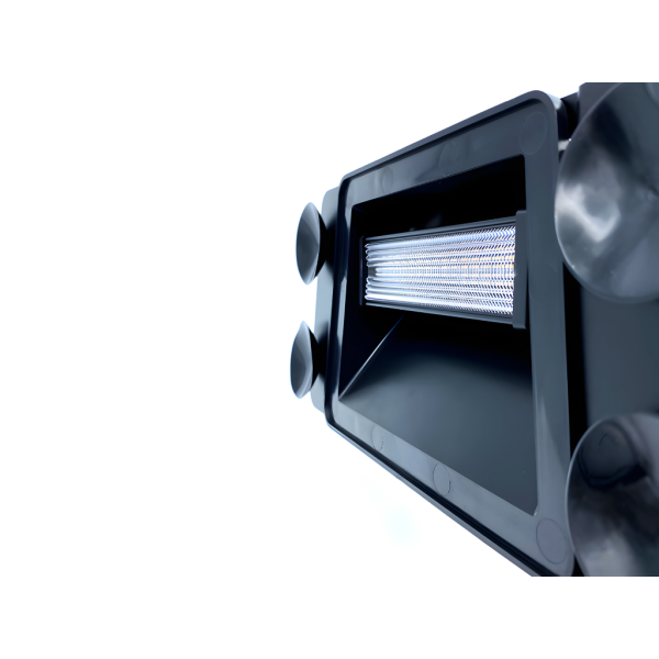 Žlté výstražné LED svetlo na čelné sklo, 24 LED, 19 režimov