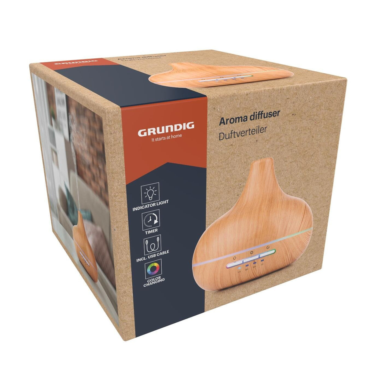 Aroma-Diffusor mit LED-Beleuchtung 16,8 × 14,5 cm