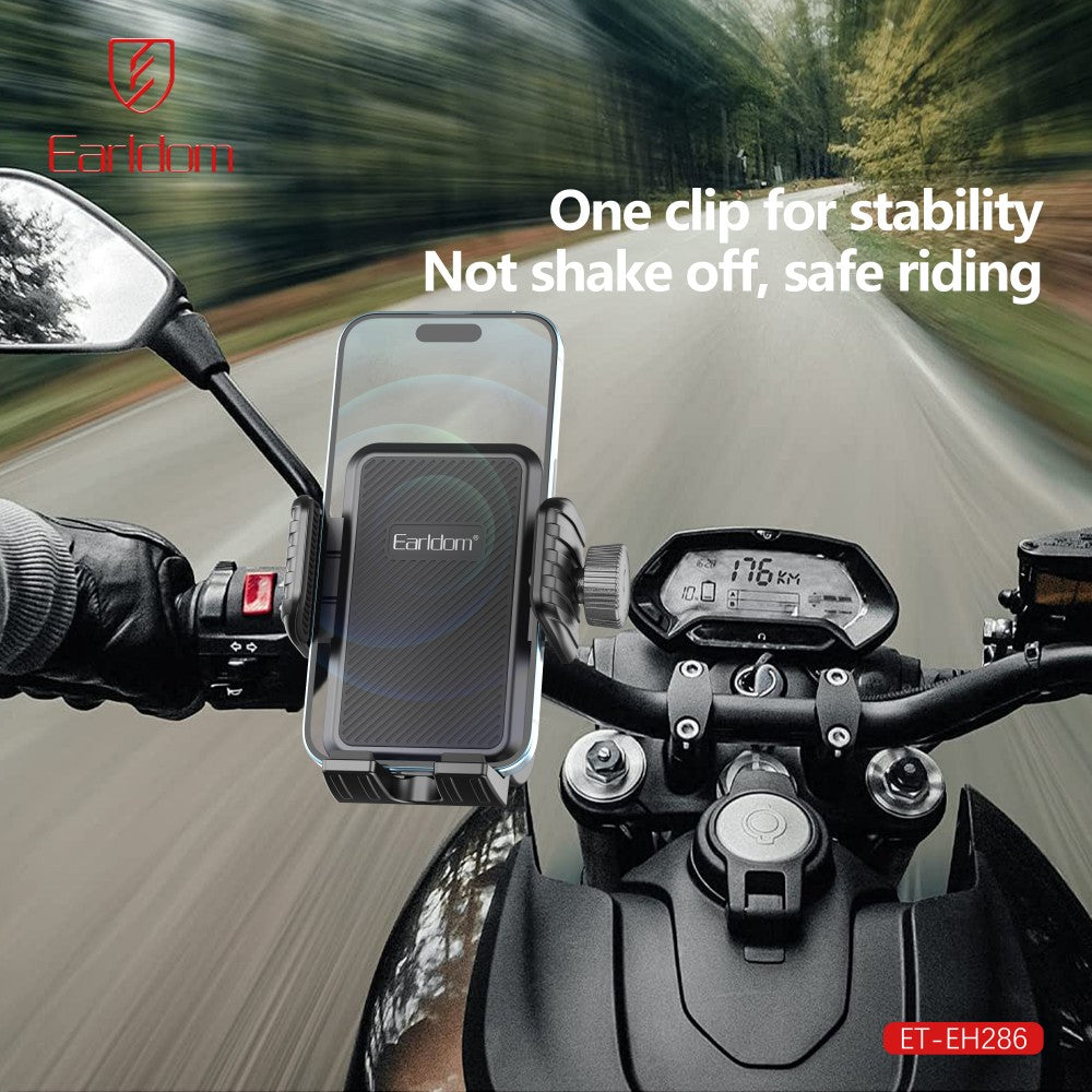 Supporto Smartphone da Manubrio per Moto, Bici ed E-Bike Earldom EH286
