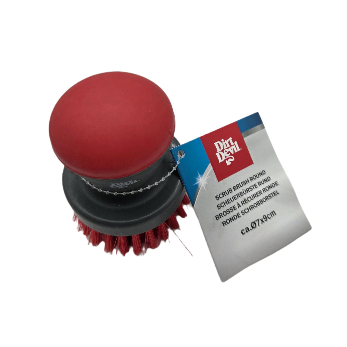 Spazzola per Cerchioni Ø7x9cm con Impugnatura Antiscivolo