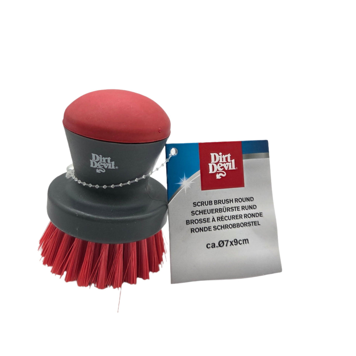 Spazzola per Cerchioni Ø7x9cm con Impugnatura Antiscivolo