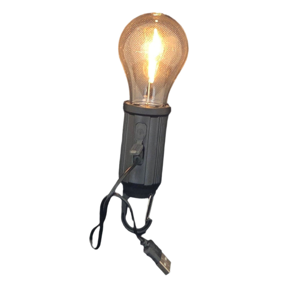 Lampada Solare da Esterno a Forma di Lampadina con Ricarica USB-C