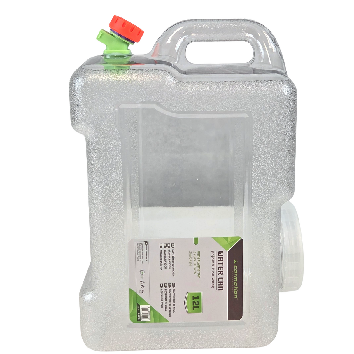 12L Transparent Plastic Jerry Can with Spout