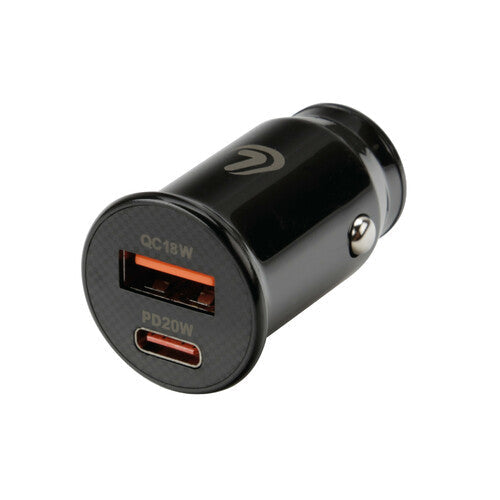 Carregador Automóvel Duplo USB (USB-A + USB-C) 20W