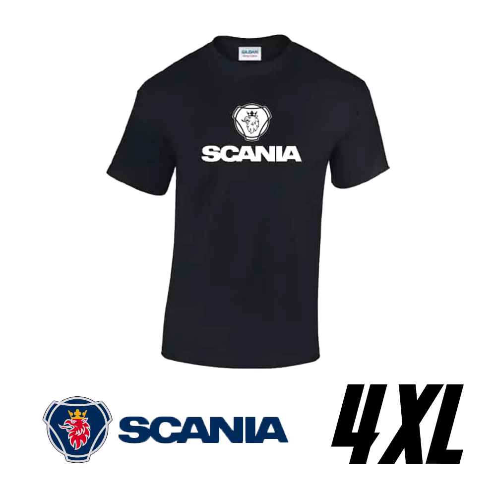 T-shirt Scania 100% coton – Noir, du M au 4XL