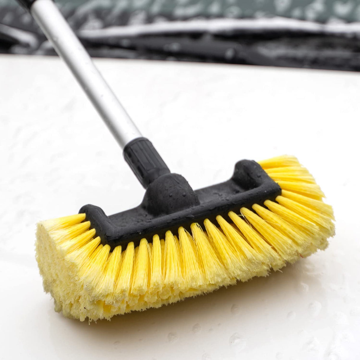 Glava za pralno krtačo z bočnimi ščetinami za teleskopska držala 180–250 cm