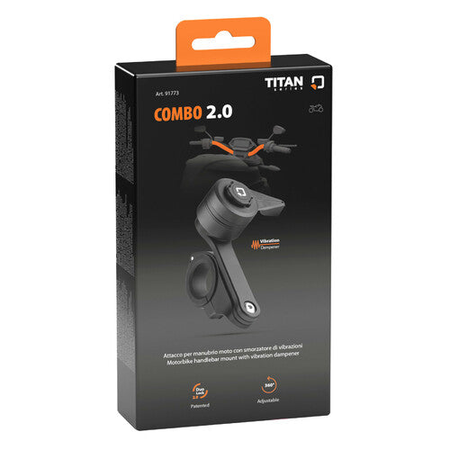 Soporte para móvil de moto con fijación al manillar DuoLock 2.0 Combo