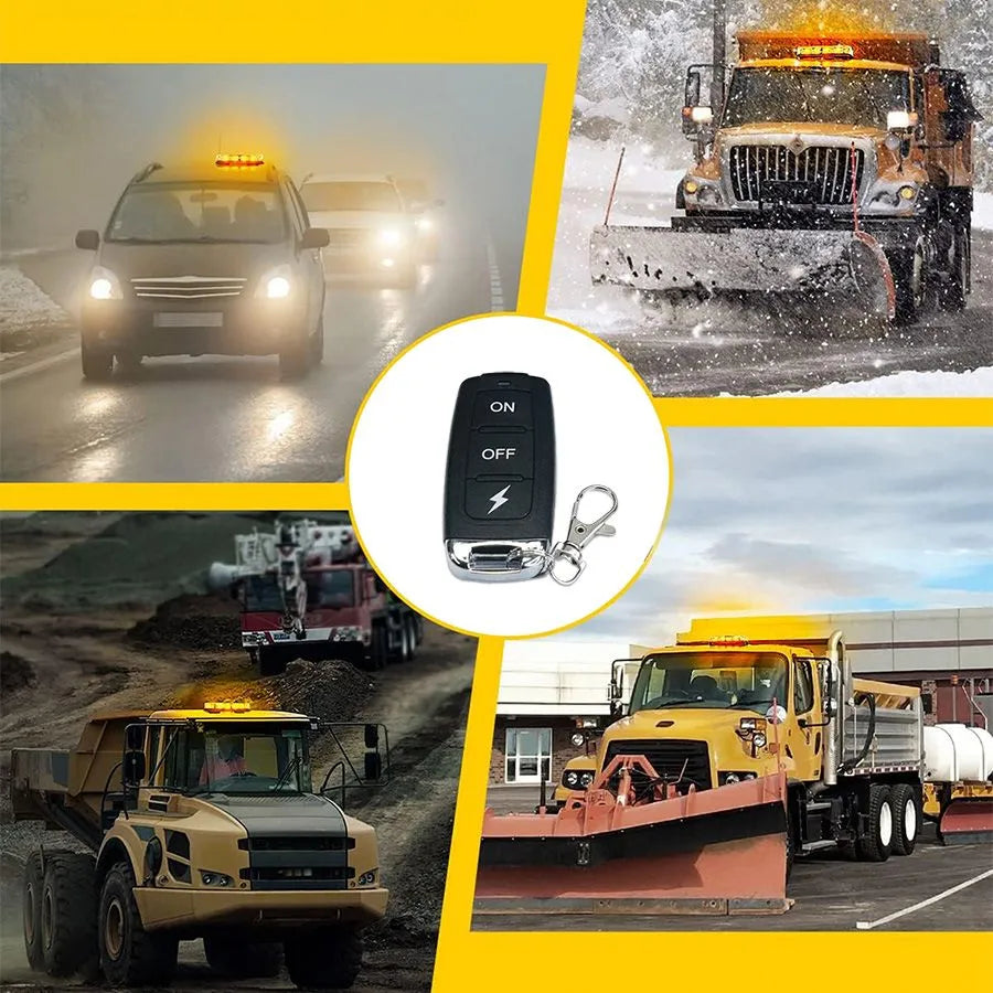 LED Lichtbalken Gelb – Schraub- und Magnetbefestigung