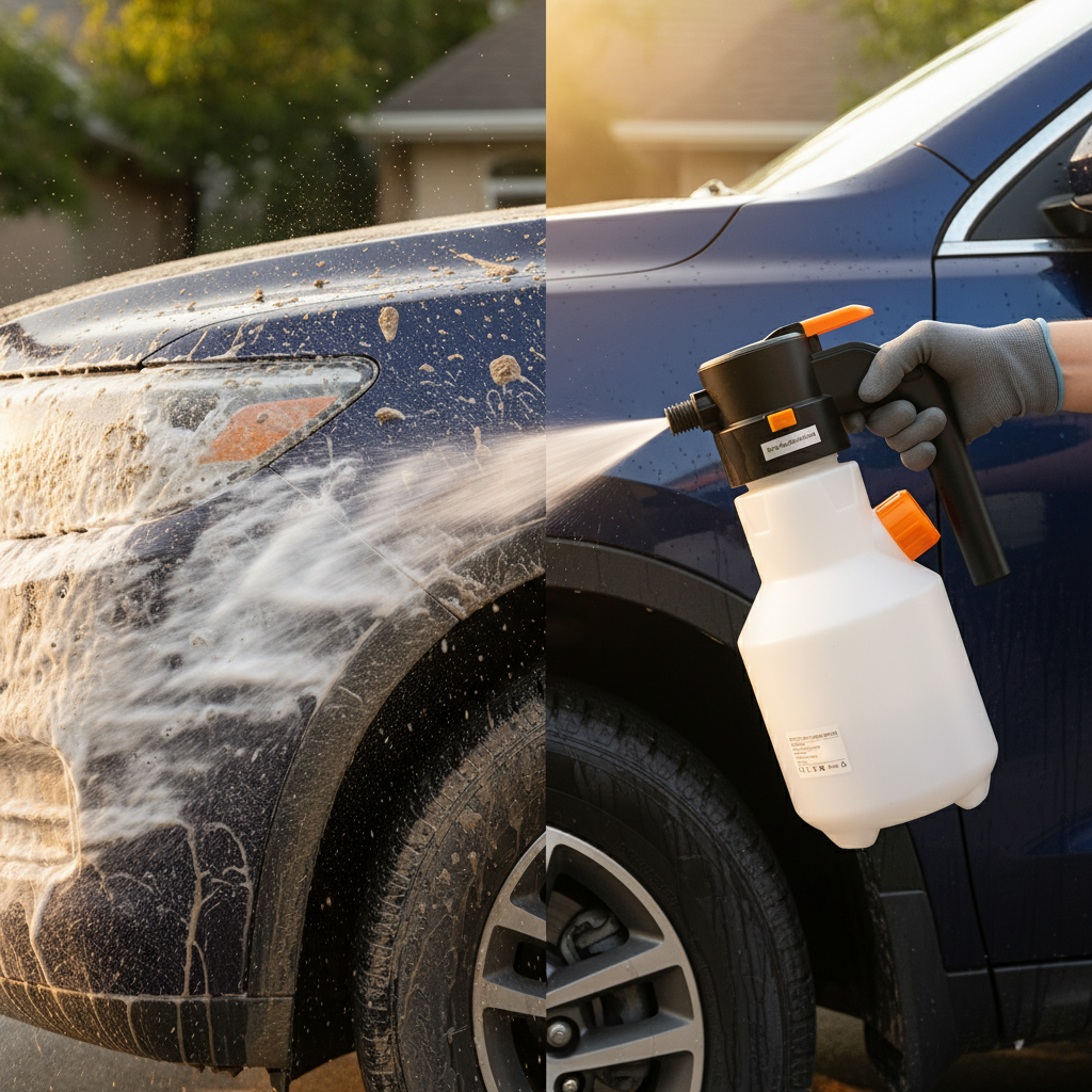 Elektrischer Schaumsprüher 2L für die Autowäsche – Hochdruck-Schaumpistole