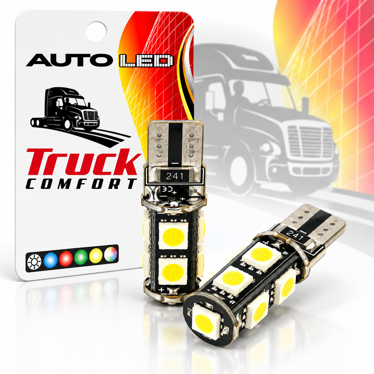 SMD LED T10 žarulja – par, bijelo svjetlo, 12V i 24V