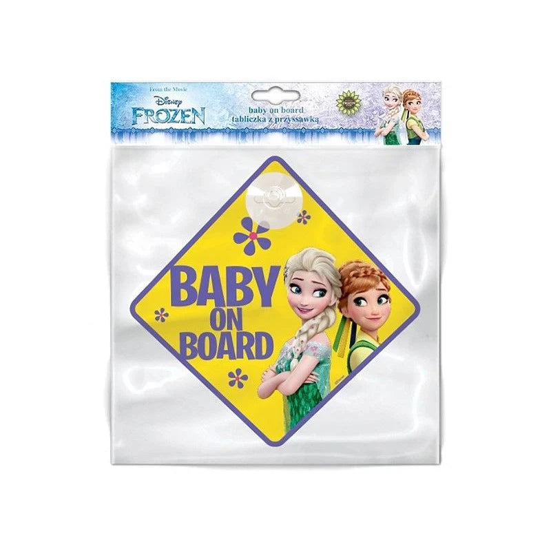 Placa Baby On Board Frozen com Ventosa
