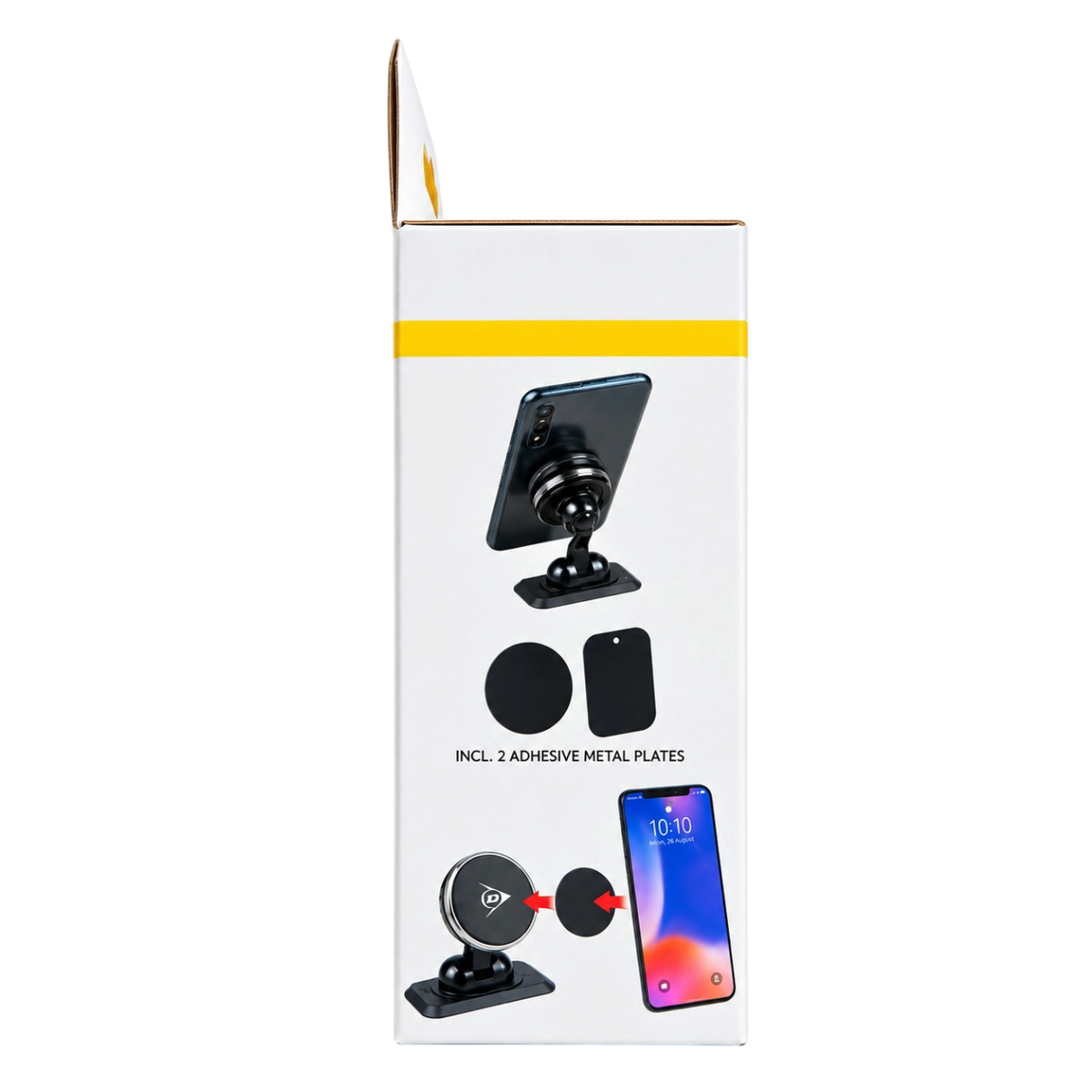 Car Phone Holder Magnetic Dashboard Mount with 360° Rotation for Hands-Free Navigation