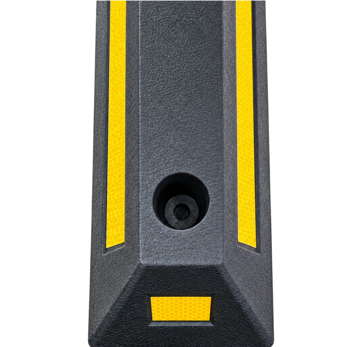 Rubber Wheel Stop with Reflective Markings 560mm