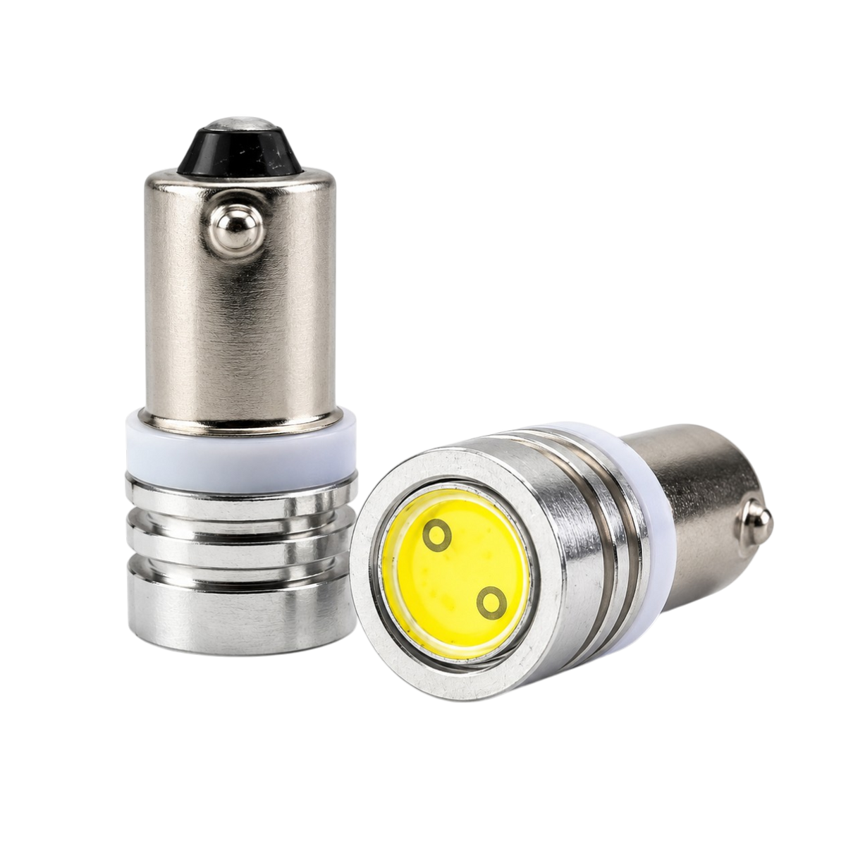 Para żarówek SMD LED z trzonkiem Ba9s – białe światło, 12V/24V
