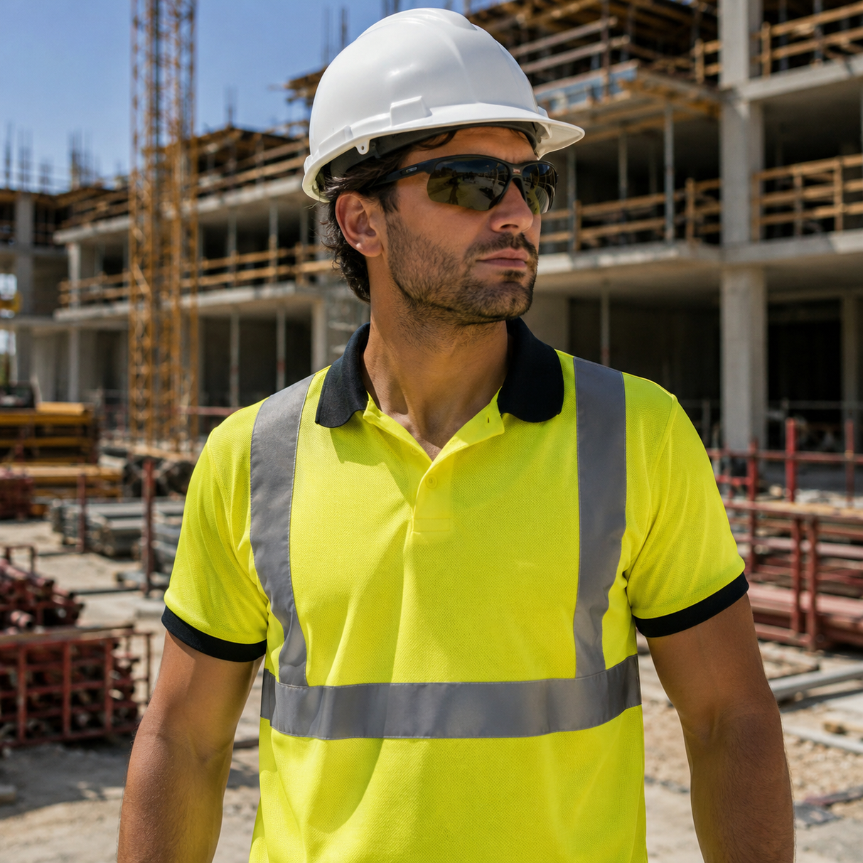 Safety glasses for work with Dark Tinted Lens, UV Protection and Anti-Fog Coating