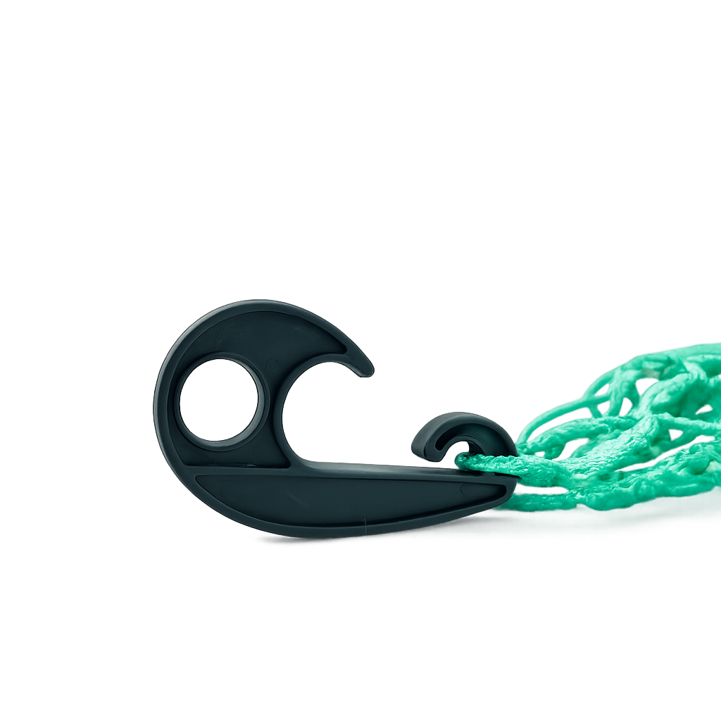 Plastic hook for cargo net black