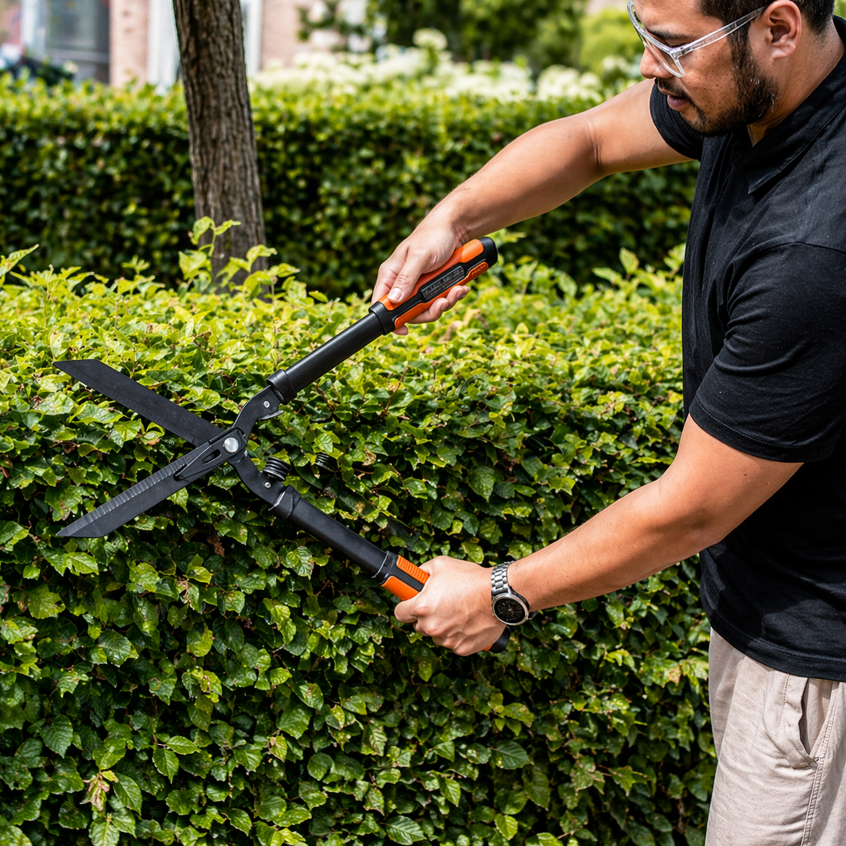 Gartenschere mit Wellenschliff 61 cm – Präzises Schneiden & Ergonomischer Komfort