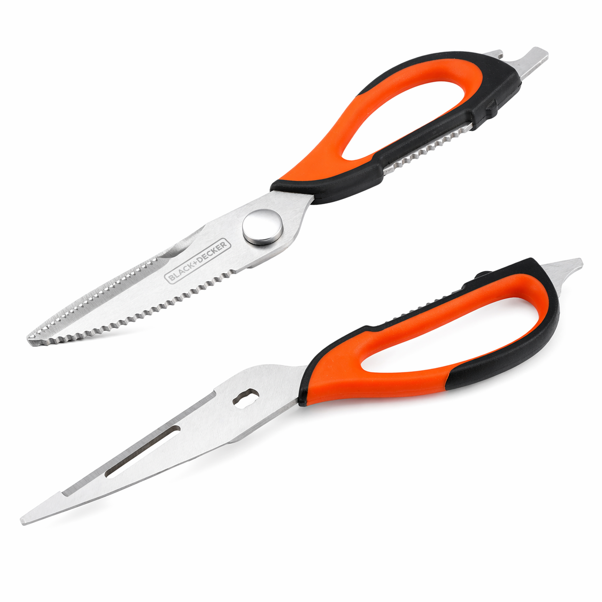 Küchenschere Multifunktion aus Edelstahl 5-in-1 mit Flaschenöffner und Nussknacker
