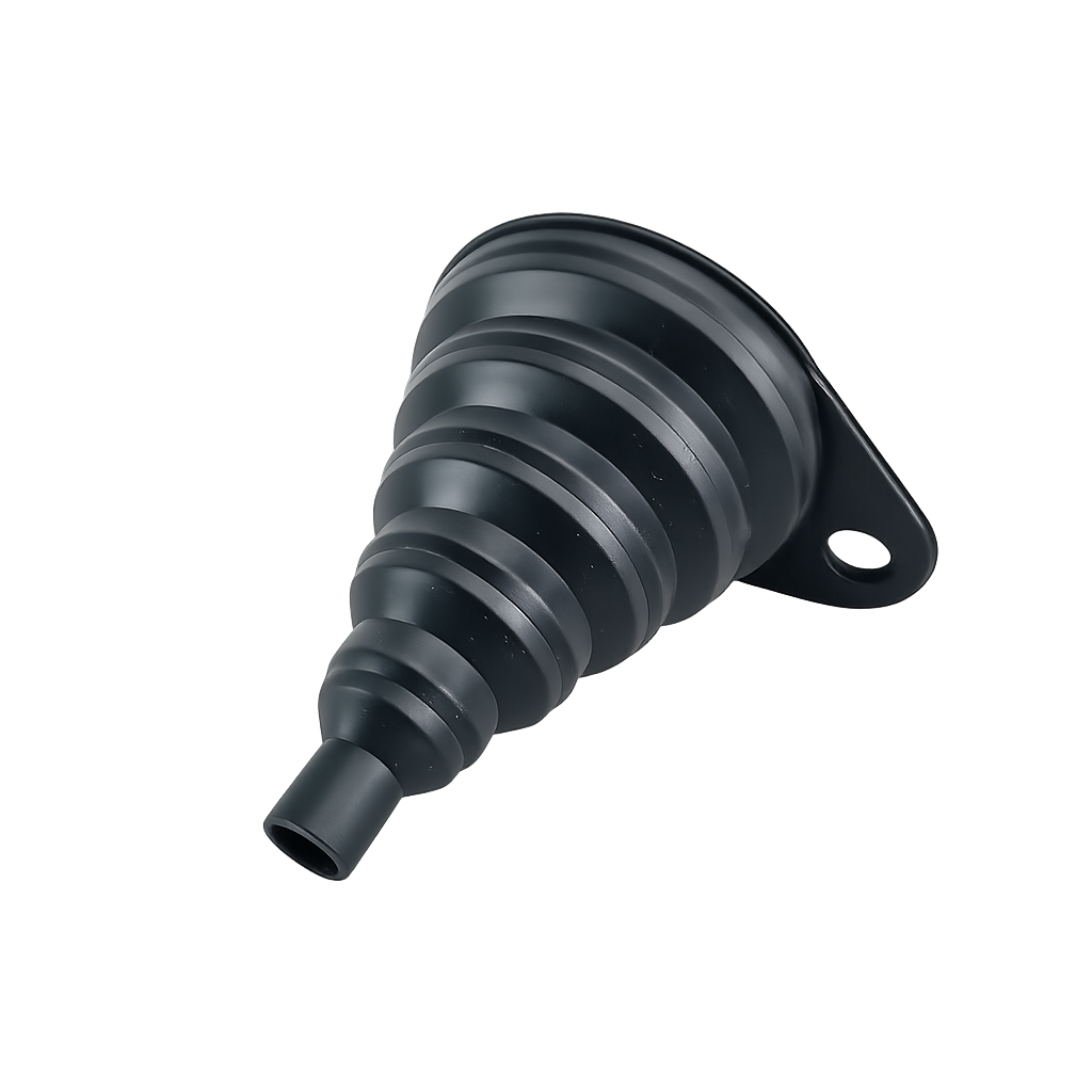 Fuel Funnel for Fuel Resistant Collapsible Silicone Funnel for Oil Petrol and Washer Fluid