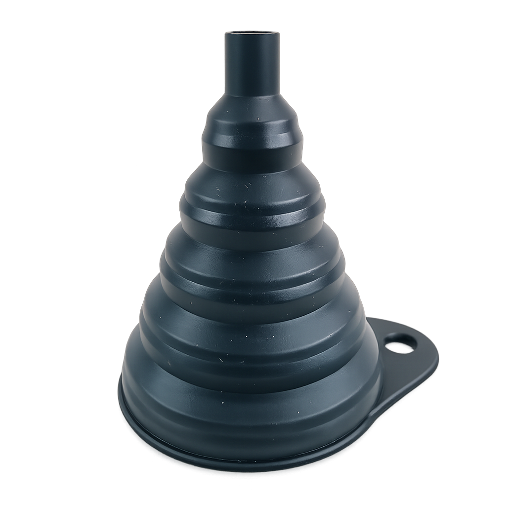 Fuel Funnel for Fuel Resistant Collapsible Silicone Funnel for Oil Petrol and Washer Fluid