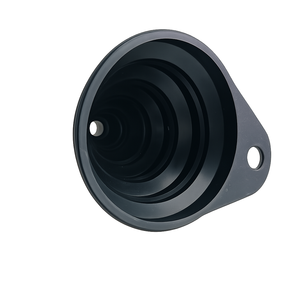Fuel Funnel for Fuel Resistant Collapsible Silicone Funnel for Oil Petrol and Washer Fluid
