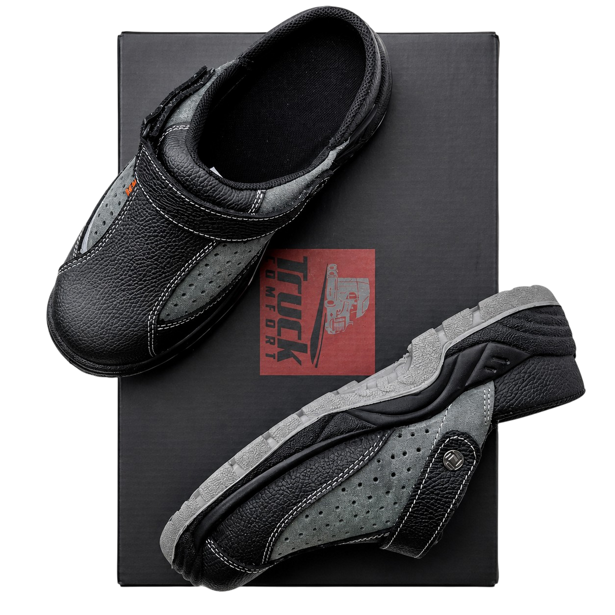 Safety Clogs with Steel Toe Cap and Oil Resistant Sole