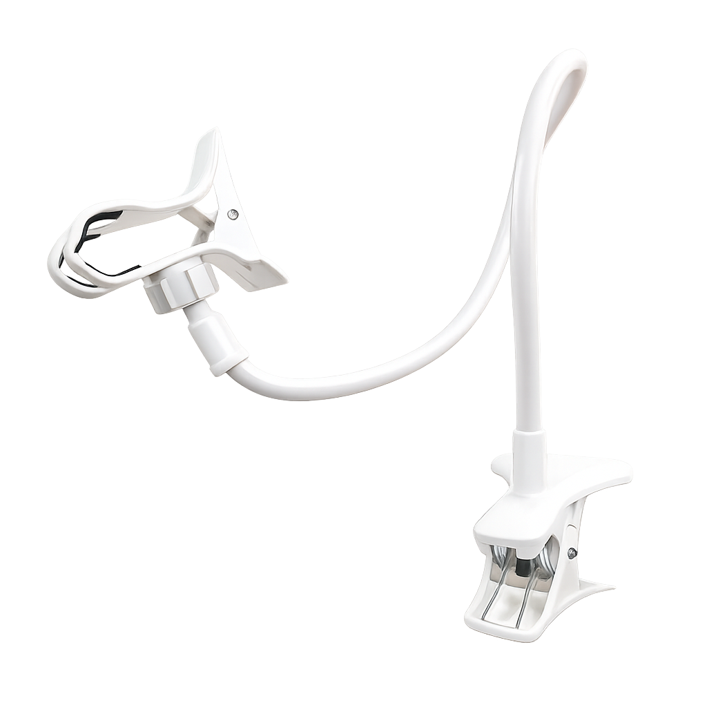 Gooseneck Phone Holder 360° Flexible Clamp Stand for Desk