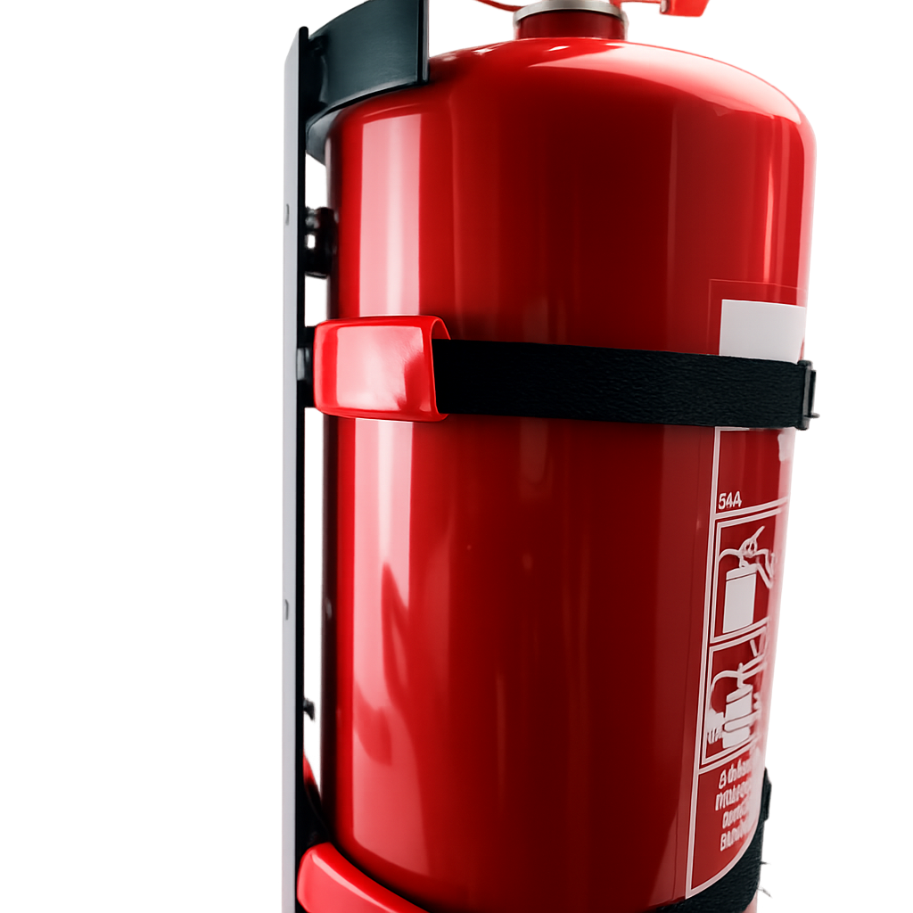 Fire extinguisher holder metal for 6 kg Extinguishers with Adjustable Straps