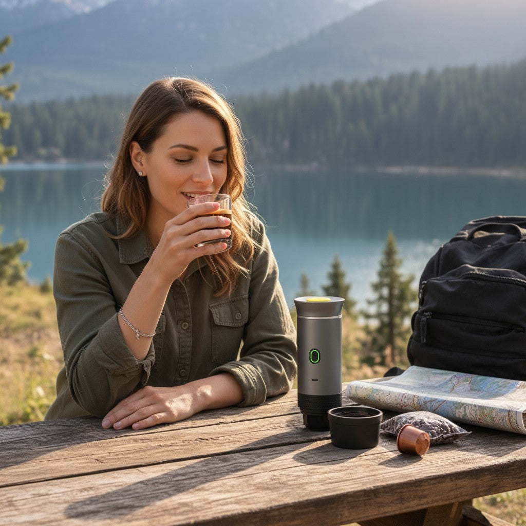 Portable Coffee Maker 20 Bar for Fresh Espresso Anywhere