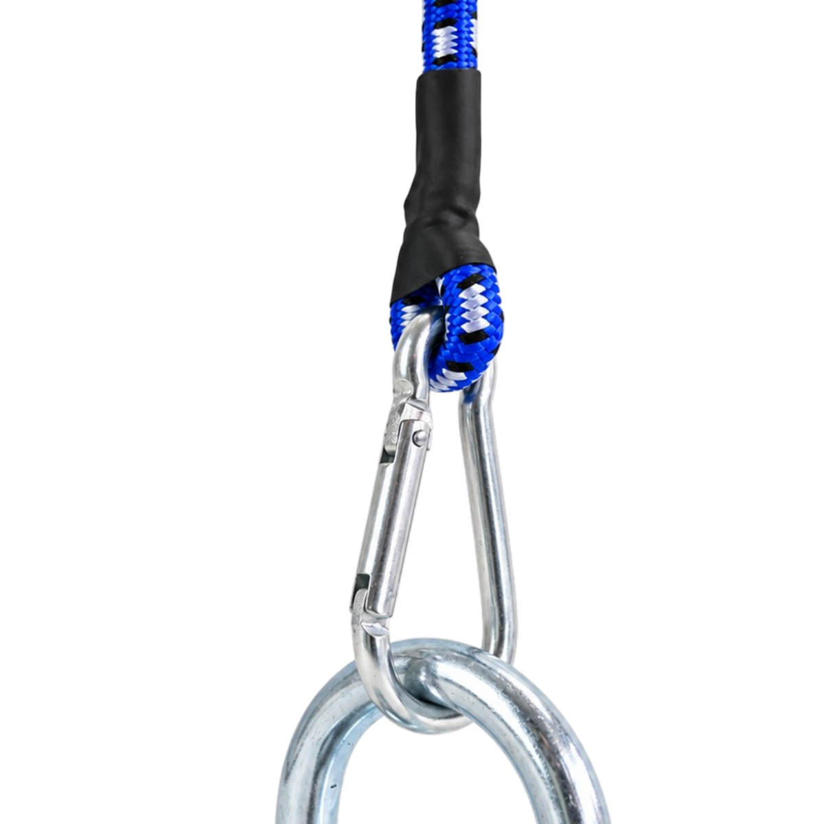 Bungee Cord with Carabiner Clips 8 mm, blue 1pcs
