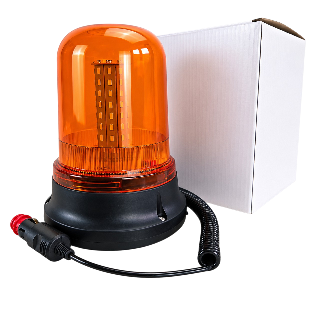 Amber flashing beacon 80 LEDs magnetic warning light