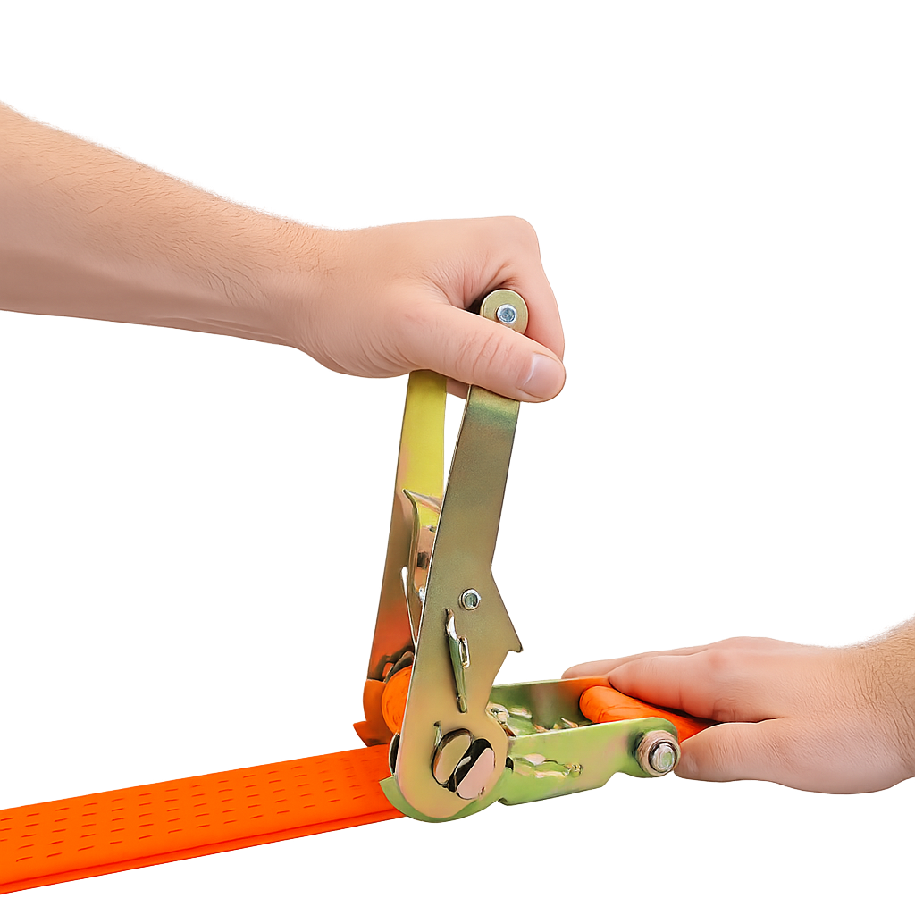 Ratchet straps for cargo securing 5T complete reinforced