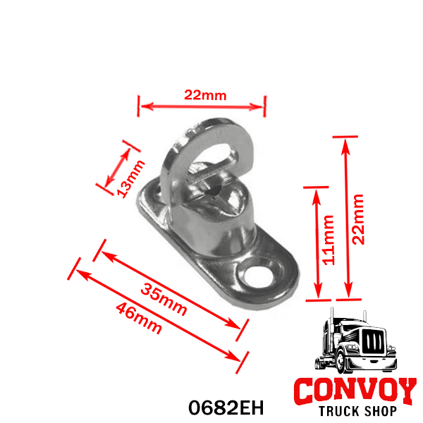 Swivel Tarp Buckle with Rotating Eyelet