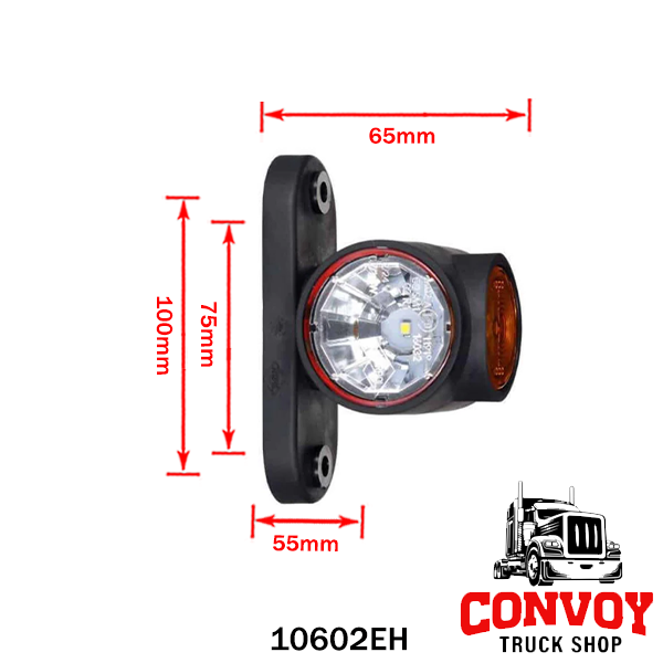 LED-Positionsleuchte Superpoint 3 Omega-Form – 12/24V für Lkw, Anhänger und Nutzfahrzeuge