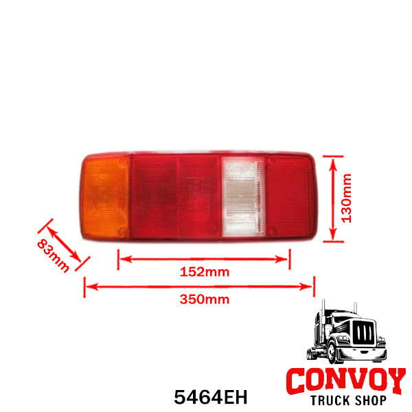 5-Chamber Rear Lamp Lens for MAN Trucks