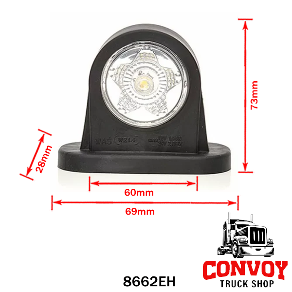 LED šírková gumová lampa s hviezdicovým vzorom