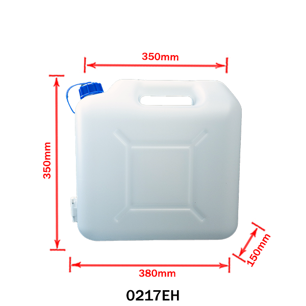 Plastic Water Container with Tap, 15L