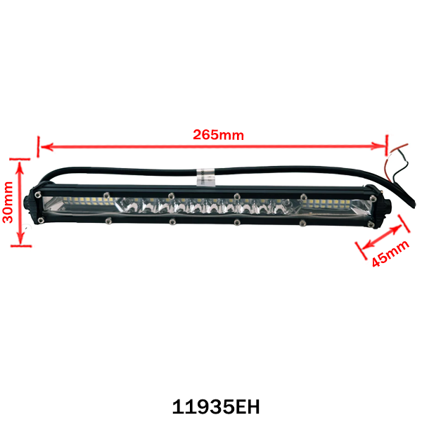LED delovna luč Truck Comfort – ozka, enovrstna s kombinirano svetlobo