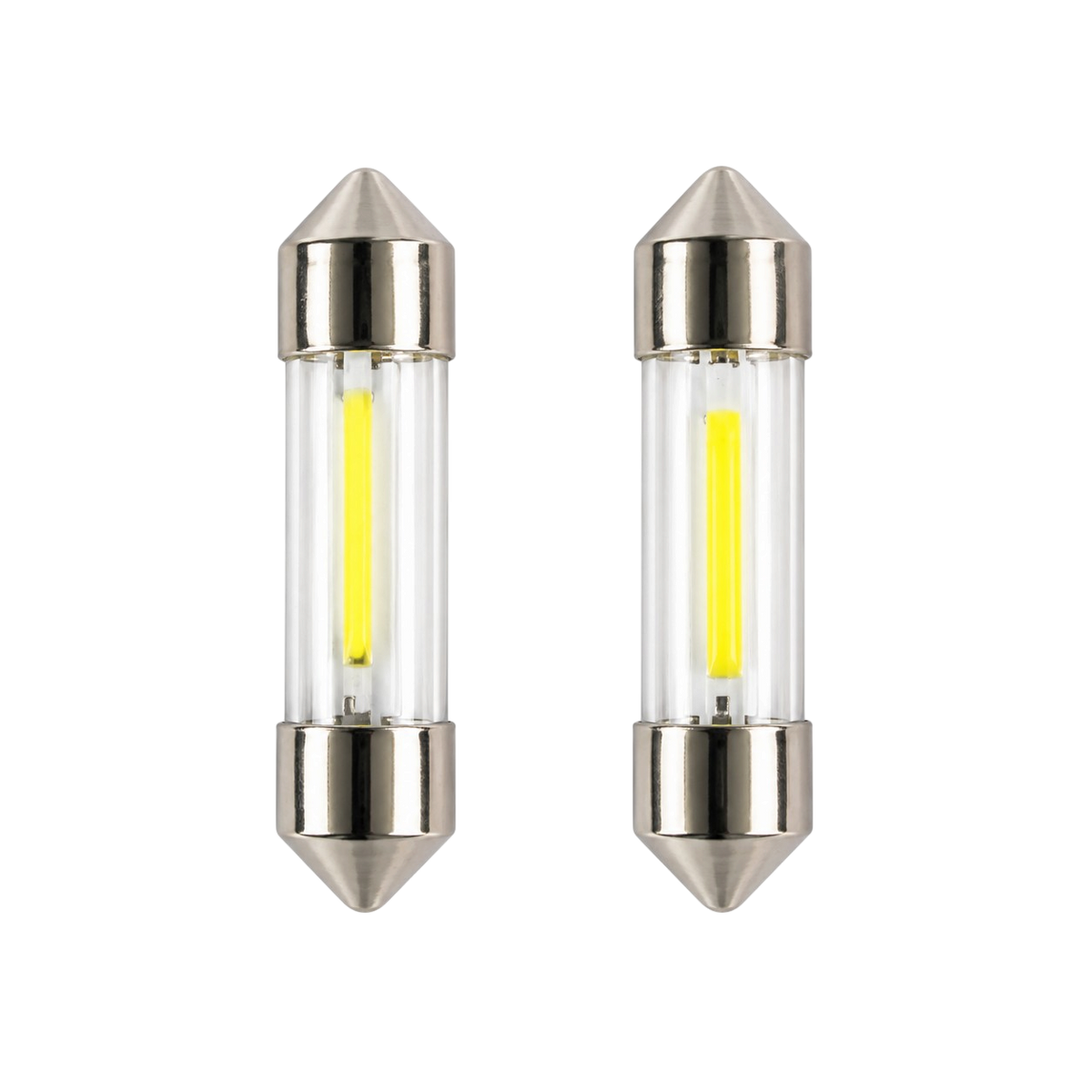 Para żarówek rurkowych 1 COB LED, białe – różne długości, 12V/24V