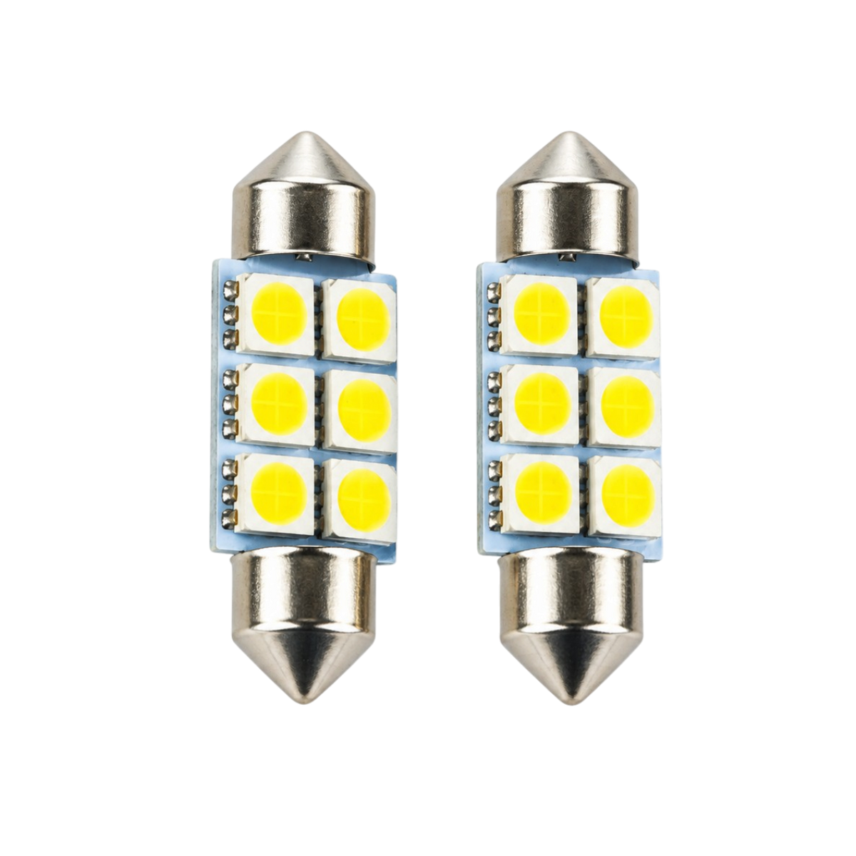 SMD LED Σοφίτα Λάμπα 6 LED Λευκού Φωτός