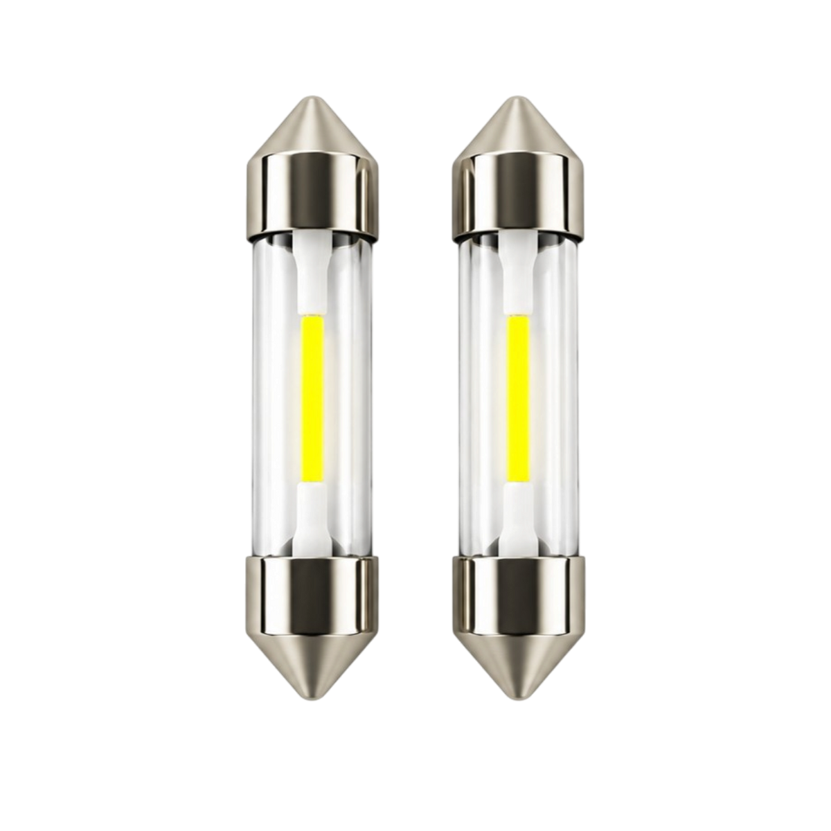 Para żarówek rurkowych 1 COB LED, białe – różne długości, 12V/24V