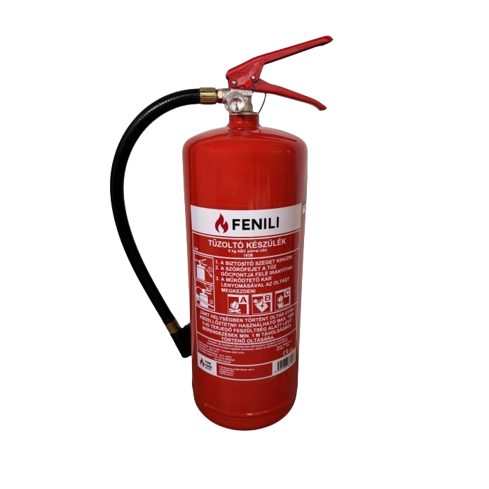 ABC Pulver-Feuerlöscher für Auto/Haushalt mit Halterung und Manometer