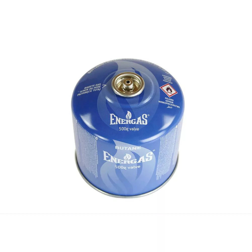 Kompaktna plinska jeklenka za kampiranje 500 g, navoj 7/16