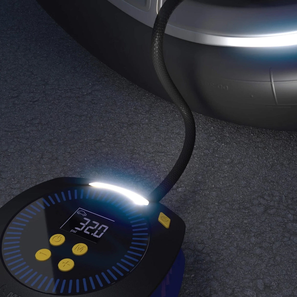 Michelin Kompakter Auto-Kompressor 12V – Tragbar, digital, mit LED-Beleuchtung