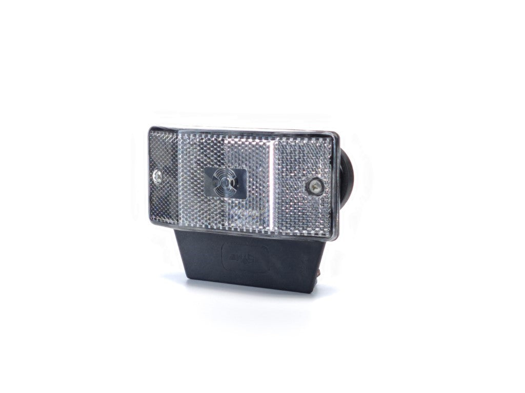 White LED Position Lamp with Trapezoid Prism and Holder