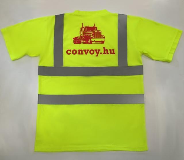 T-shirt haute visibilité jaune convoy.hu