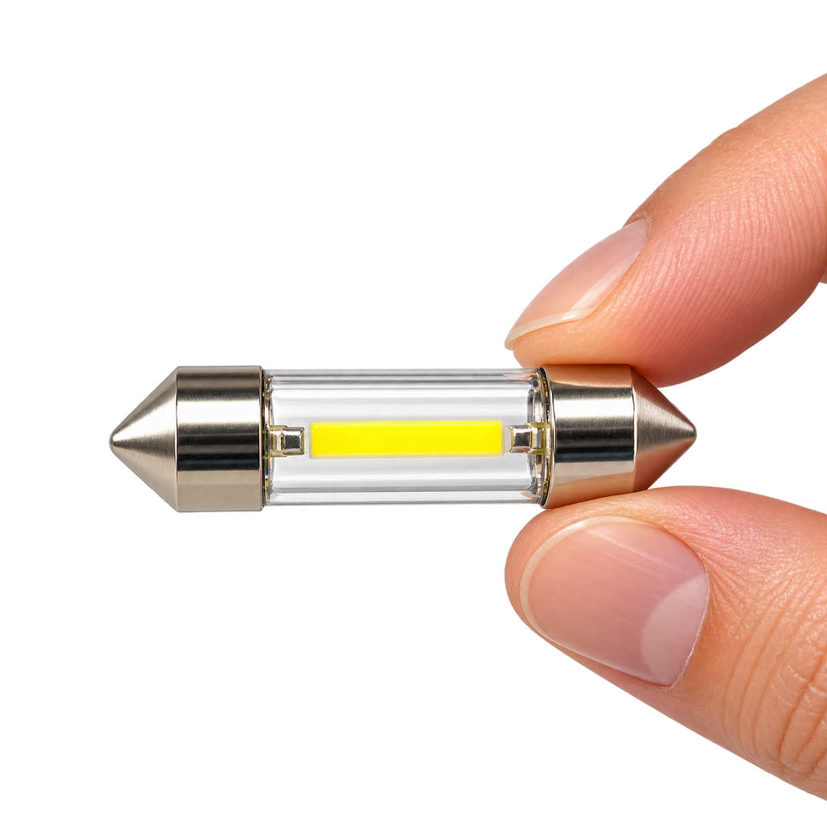 Para żarówek rurkowych 1 COB LED, białe – różne długości, 12V/24V