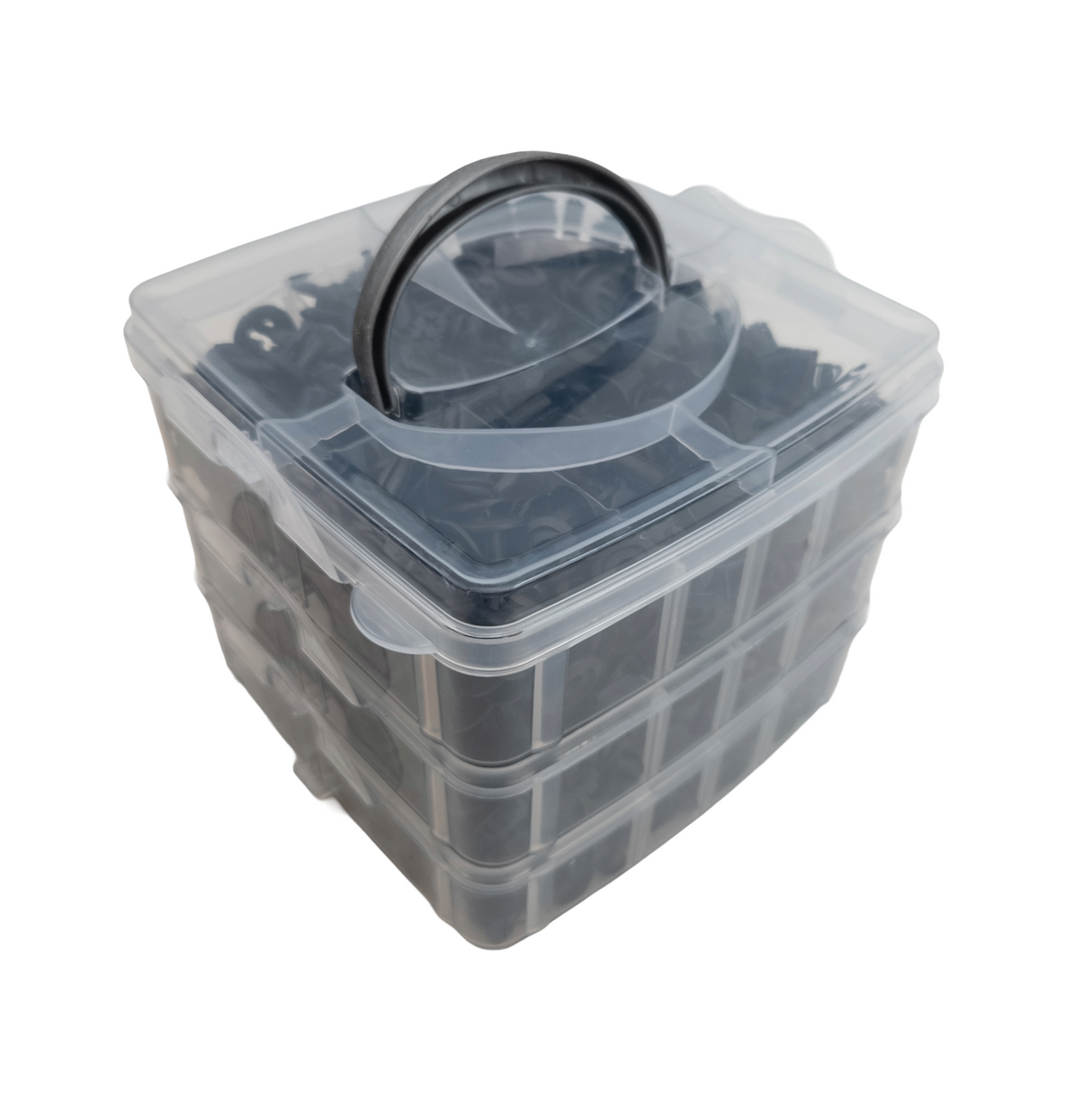 Sada plastových príchytiek na karosériu, 16 typov, 625 ks