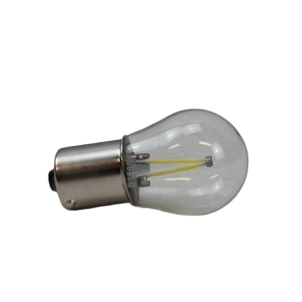 LED Leuchtmittel BA15S, 2-fach, weiß, 12/24V