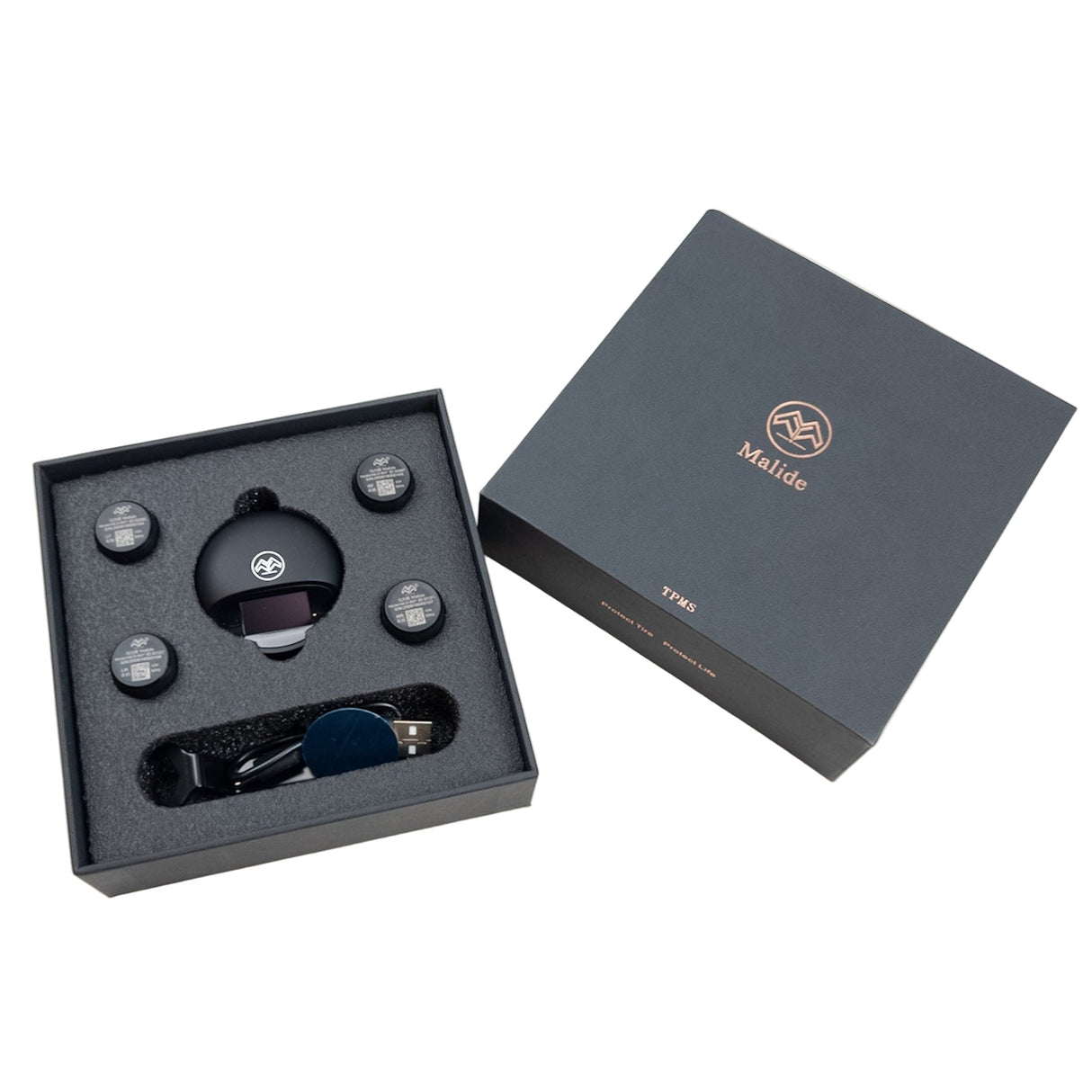 Digitálny senzor tlaku v pneumatikách Malide s bezdrôtovým displejom